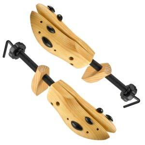 Professional 2-Way Wooden Shoe Stretcher, Deluxe Wooden Shoe Tree for Men or Women, Size Large, 1 Pair - Image 2